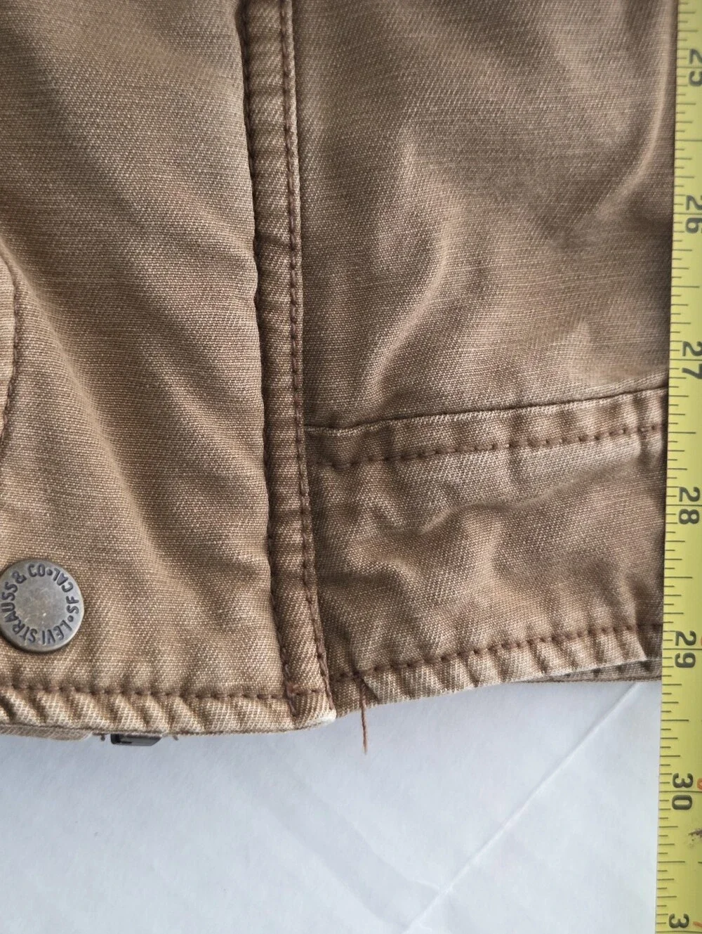 Levi's Field/UtilityJacket Men's 2XL Brown Insulated Quilted Lining LM3CA046 EUC